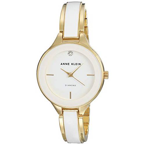 Anne Klein Classic White Dial Stainless Steel Ladies Watch AK2702WTGB