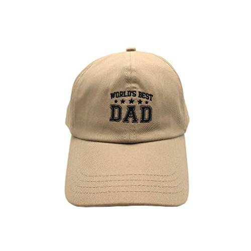 Game Hats Father’s Day 가장위대한 아버지 모자 100% 코튼 캡 자수 비정형 베이지