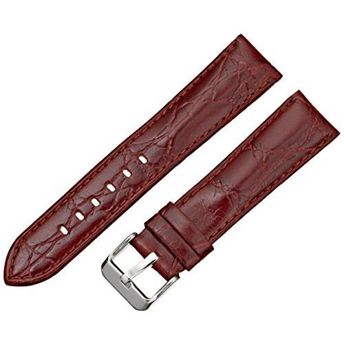 Tech Swiss LEA331-20SS 20mm Leather Calfskin Brown Watch Strap