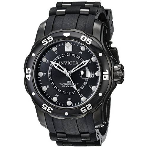 Invicta Men 's 6996 프로 다이버 컬렉션 GMT Black Sport Watch