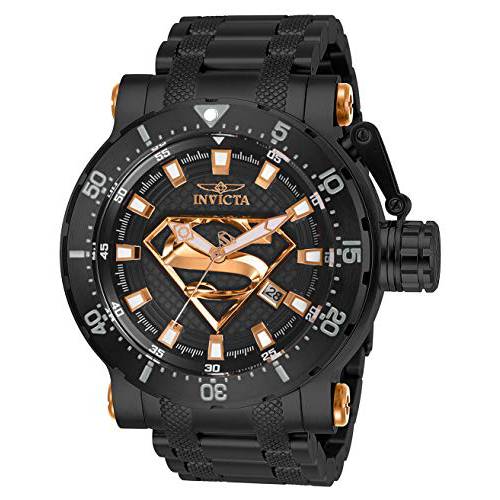 Invicta Men’s ’DC Comics’ Automatic Stainless Steel Watch, Color:Black (Model: 26826)