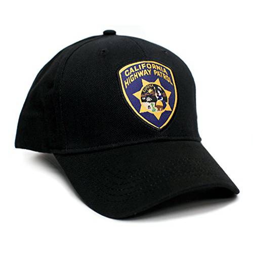 캘리포니아 고속도로 Patrol Eureka 배지 Applique 모자 캡 성인 One-Size 멀티