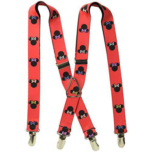 Buckle-Down Men’s Suspender-Minnie 마우스, 다양한색, 원 사이즈