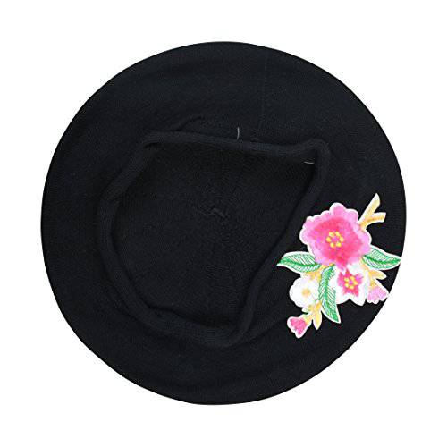 Landana Headscarves 100% 코튼 베레모 프렌치 여성용 모자 핑크 플라워 Bouquet