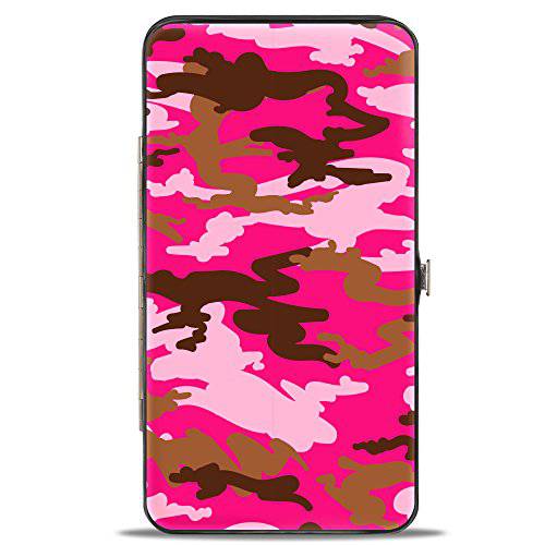 Buckle-Down  여자, 여성용, 우먼스 Buckle-down 힌지 - 카모 핑크 지갑, 다양한색, 7 x 4 US