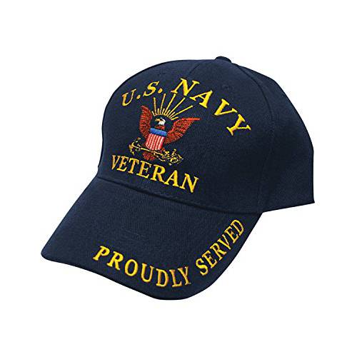 미국 네이비 재향군인 자랑스럽게 봉사 블루 모자 캡 USN