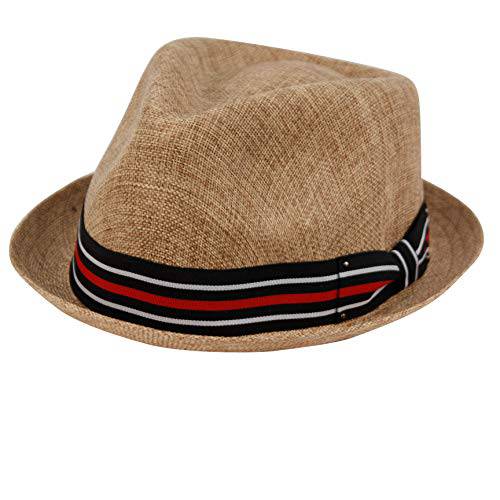 Epoch 모자 남성용 섬머 페도라 Cuban 스타일 숏 Brim 모자