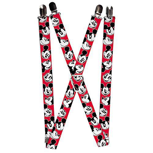 Buckle-Down Suspenders-Mickey 마우스 Expressions 레드/ 블랙/ 화이트