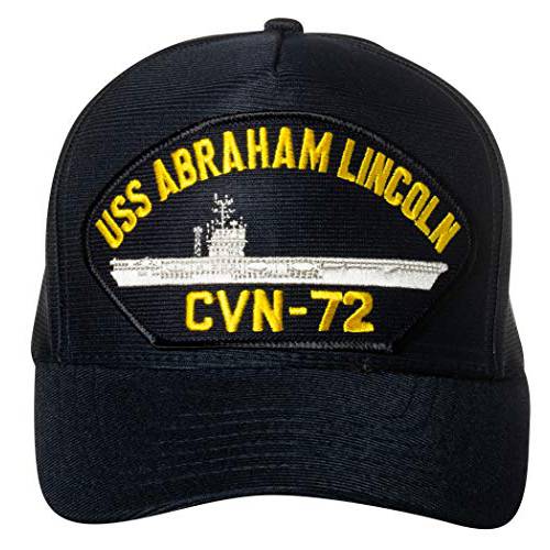 미국 네이비 USS Abraham 링컨 CVN-72 항공기 케리어 Ship 엠블렘, 앰블럼 패치 모자 네이비 블루 야구모자