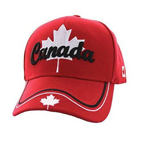 캐나다 메이플 Leaf National Canadian Pride 모자 - 100% 아크릴 자수 캡