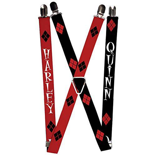 Buckle-Down Suspenders-Harley/ 다이아몬드 레드/ 블랙/ 화이트+ Quinn/ Diamon
