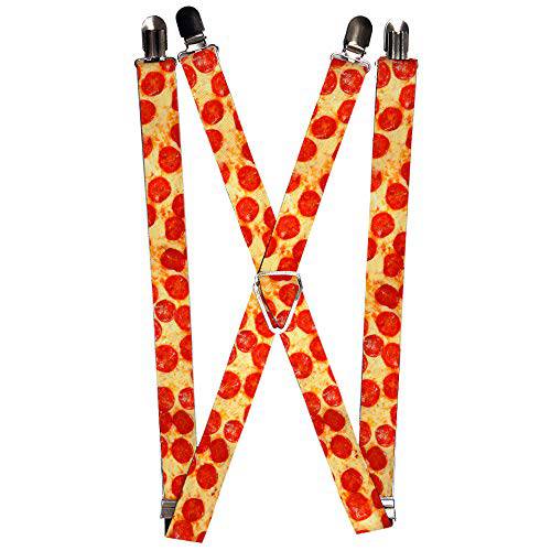 Buckle-Down Unisex-Adult’s Suspender-Pizza, 다양한색, 원 사이즈