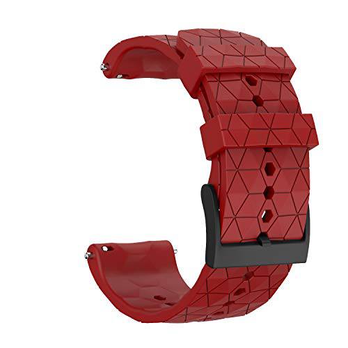 MCXGL  퀵릴리즈 러버 스트랩 교체용 Suunto 9 바로 구리， Spartan 시리즈 24mm 스마트 손목 시계줄