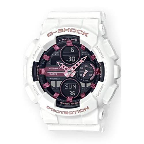 G-Shock GMAS140M-7A 화이트/ 핑크