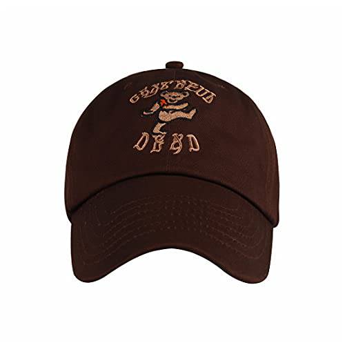 Grateful-Dead-Hat 100% 코튼 절묘한 자수 야구 모자 블랙