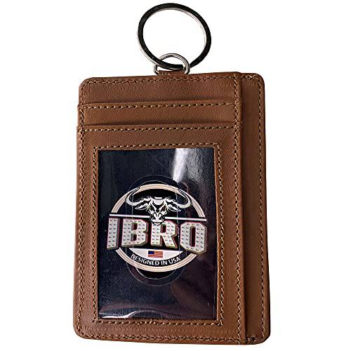 IBRO Men’s 슬림 RFID 차단 지갑 ID 포켓 엑스트라 카드 홀더 지갑