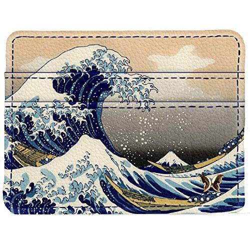 Monarque RFID 슬림 지갑 (Hokusai - the Great Wave of Kanagawa)