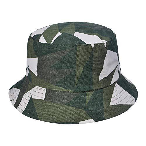 ZLYC 패션 코튼 버킷 모자 여성용 남성용 섬머 포장가능 양면 여행용 썬 모자