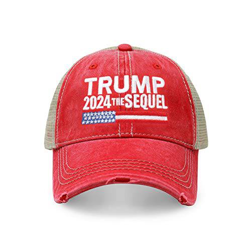 CHOK.LIDS Trump 2024 Campaign Rally 자수 US Trump MAGA 모자 야구 Trucker 캡 TC10