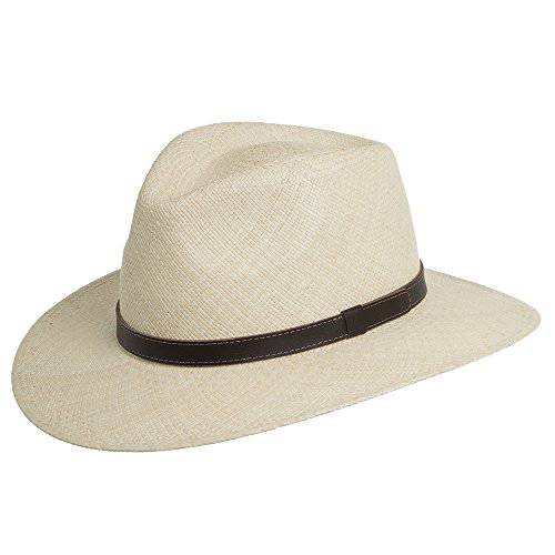 ULTRAFINO 산타페 Australian 아웃백 빨대 사파리 파나마 모자 가죽 Hatband