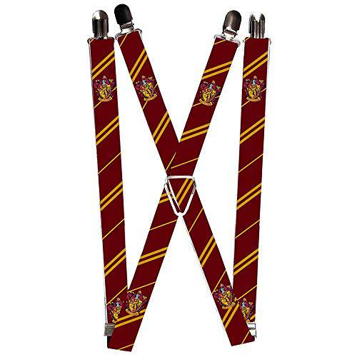 Buckle-Down Suspenders-Gryffindor Crest/ 줄무늬 버건디/ 골드