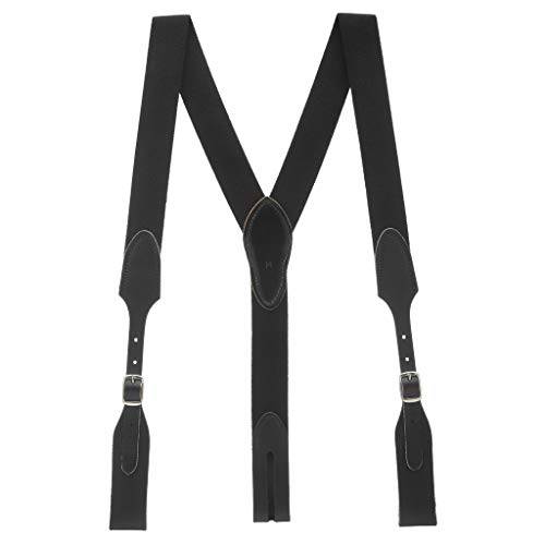 SuspenderStore Men’s 러그드 편안한 멜빵, 벨트 - 벨트 루프 (4 컬러, 4 사이즈)
