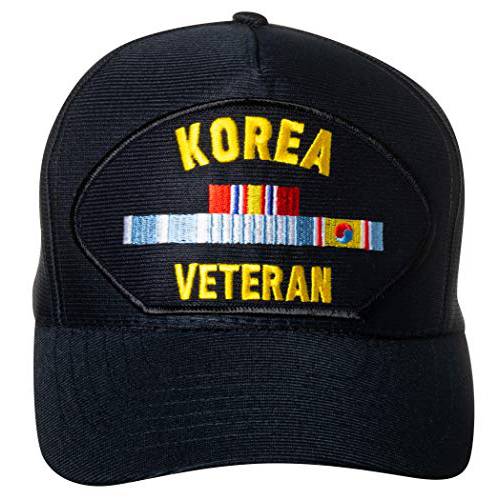 미국 Korea 재향군인 엠블렘, 앰블럼 패치 모자 네이비 블루 야구모자