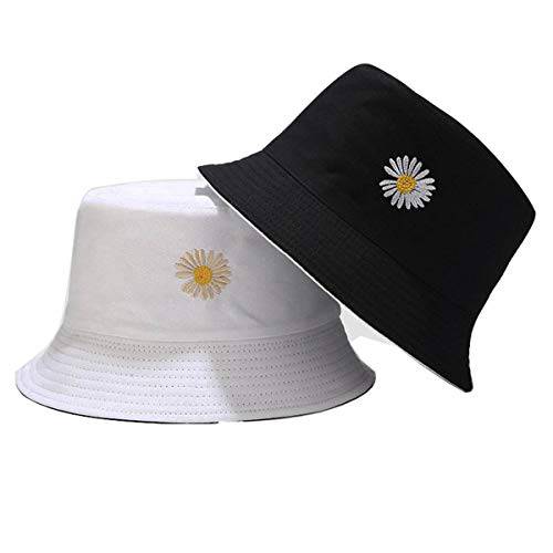 Daisy-Bucket-Hats 양면 Fisherman-Cap 포장가능 섬머 썬 프로텍트 모자
