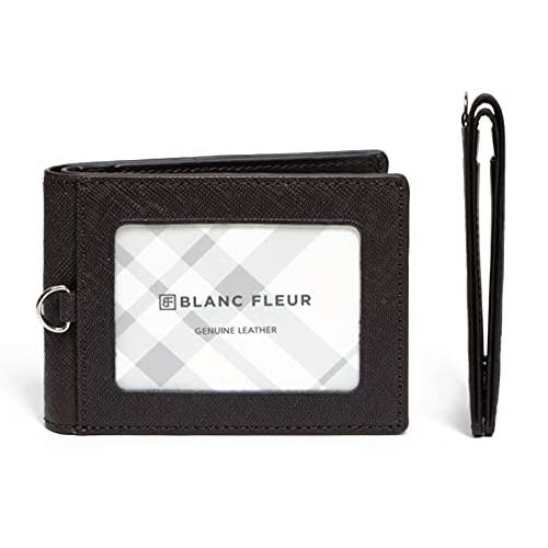 maskfactory 슬림 가죽 카드 지갑, 접이식, 스냅 버튼,  스트랩 세트 (스타일 D - 스트랩 세트, Brown)(Stwees 카드 지갑)