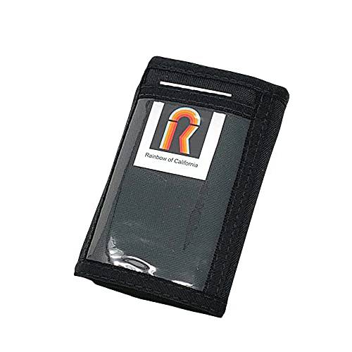 나일론 RFID 트라이폴드 지갑 w/ 외부&  내부 ID윈도우