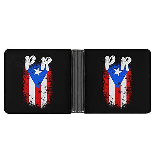 FunnyStar Puerto Rico PR 깃발 머니클립 지갑 카드 홀더 캐쉬 영수증 포켓 and 8 신용 카드 포켓, 블랙, 원 사이즈