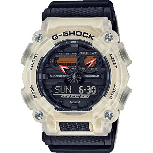 G-Shock Men’s GA900TS-4A High-Tech 컬러 워치, 클리어