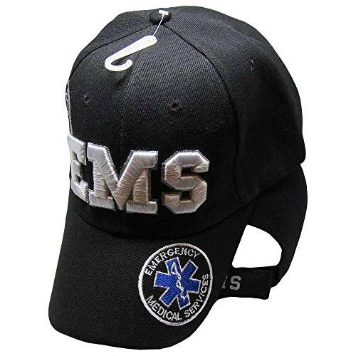 AES 자수 블랙 EMS 비상 Medical 서비스 쉐도우 야구 스타일 캡 모자