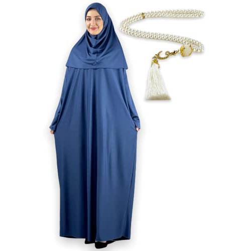 Avanos 이슬람교도 기도 드레스 여성용 Abaya Hijab and Praying 비즈,구슬 옷