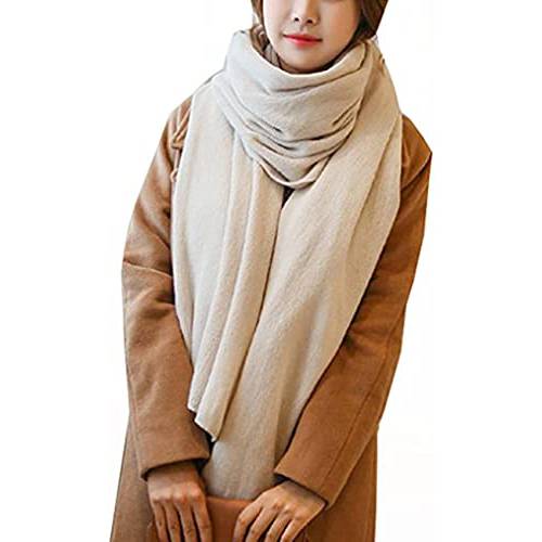 Wander Agio 여성 따뜻한 겨울 Infinity 스카프 세트 담요 스카프 퓨어 컬러