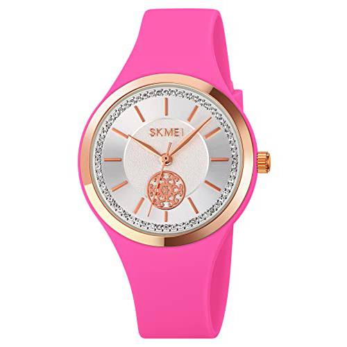 패션 실리콘 스트랩 디자인 여성 시계 스포츠 방수 쿼츠 아날로그 심플 손목시계