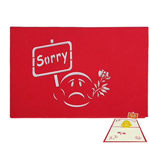 I’m So Sorry 선물 카드 Her 3D 팝 상 카드 Creative 인사 카드 Apology 인사 카드 Friends 패밀리 여자친구 남자친구