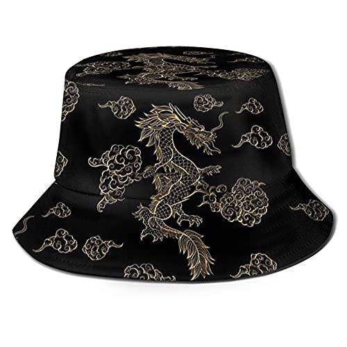 드래곤 큰 버킷 모자 고대 신화 Beast 낚시 모자 썬 모자 비치 프로텍트 Fishman 모자