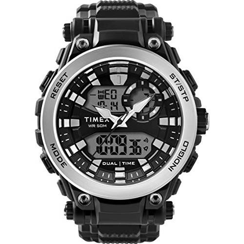 Timex 남성용 Analogue-Digital 쿼츠시계 레진 스트랩 TW5M30700