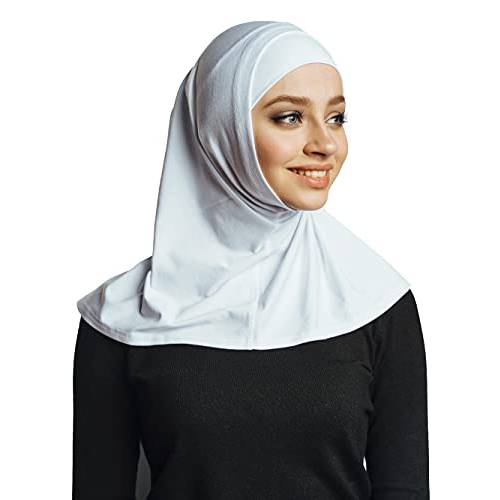 No 핀, 코튼 헤드 스카프, 인스턴트 hijab 2 피스,  즉석, 바로 마실 수 있게 포장된 웨어 이슬람교도 악세사리 여성용