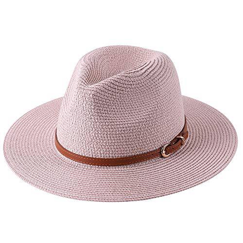 여성 넓은챙 빨대 파나마 롤 up 폴더블 모자 페도라 비치 썬 모자 UPF50+ 섬머 UV 모자