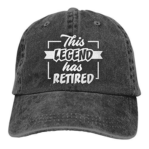 NVJUI JUFOPL Men’s This Legend Has 은퇴 모자, Washed 빈티지 Retirement 야구모자