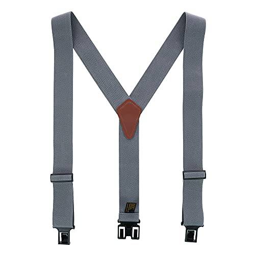 페리 Products SN200 Men’s Clip-On 2-in Suspenders(Tall, 그레이)