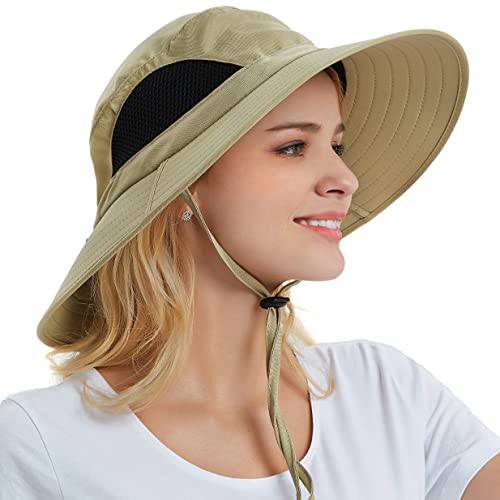 EINSKEY 썬 모자 남성용/ 여성, 방수 와이드 Birm 버킷 모자 UV 프로텍트 부니햇 낚시 등산 가든 비치