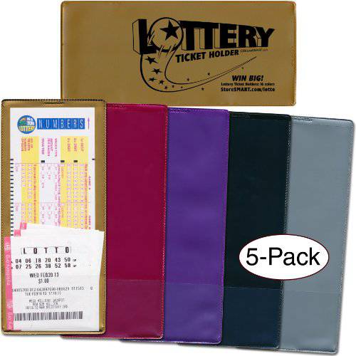 StoreSMART - Lotto 티켓 홀더 5-Pack - 플라스틱 - 미드나잇 Madness 콜렉션 (LTMID)