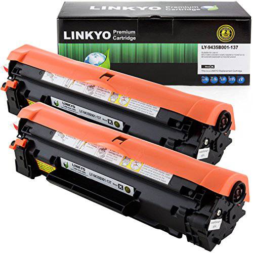 LINKYO  호환가능한 토너,잉크토너 카트리지 교체용 캐논 137 9435B001AA (블랙, 2-Pack)