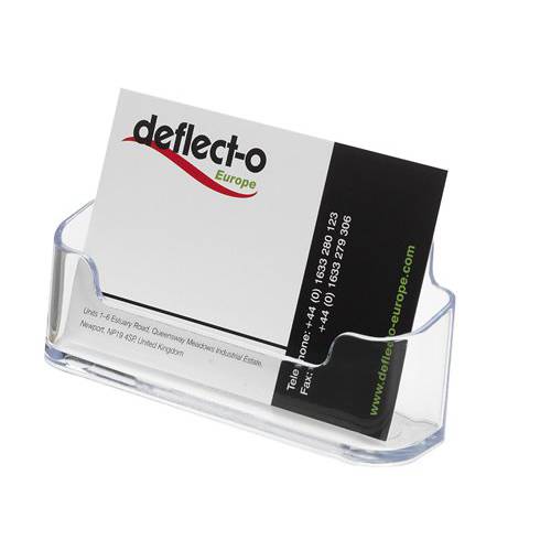 디플렉토 명함카드, 비즈니스 카드 홀더 싱글 칸 3-3 4W X 1-7 8H X 1-3 8D 투명 70101