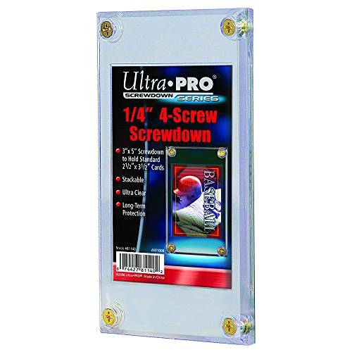 Ultra Pro 1 4 Screwdown Recessed 트레이딩 카드 홀더 포장은다를수있습니다