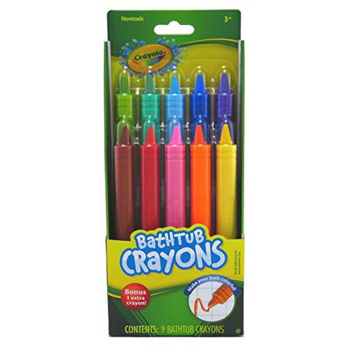 Crayola 욕조에서 사용할 수 있는 크레용 크레파스 10 Count (2 Pack)