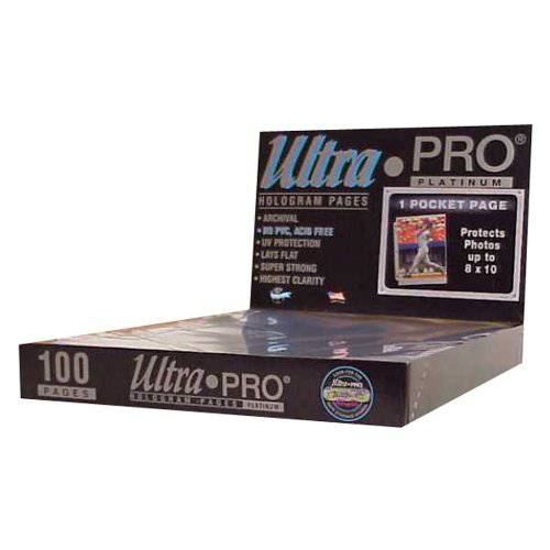 Ultra Pro 1-Pocket 플래티늄 페이지 8 X 10 포켓 100 CT.